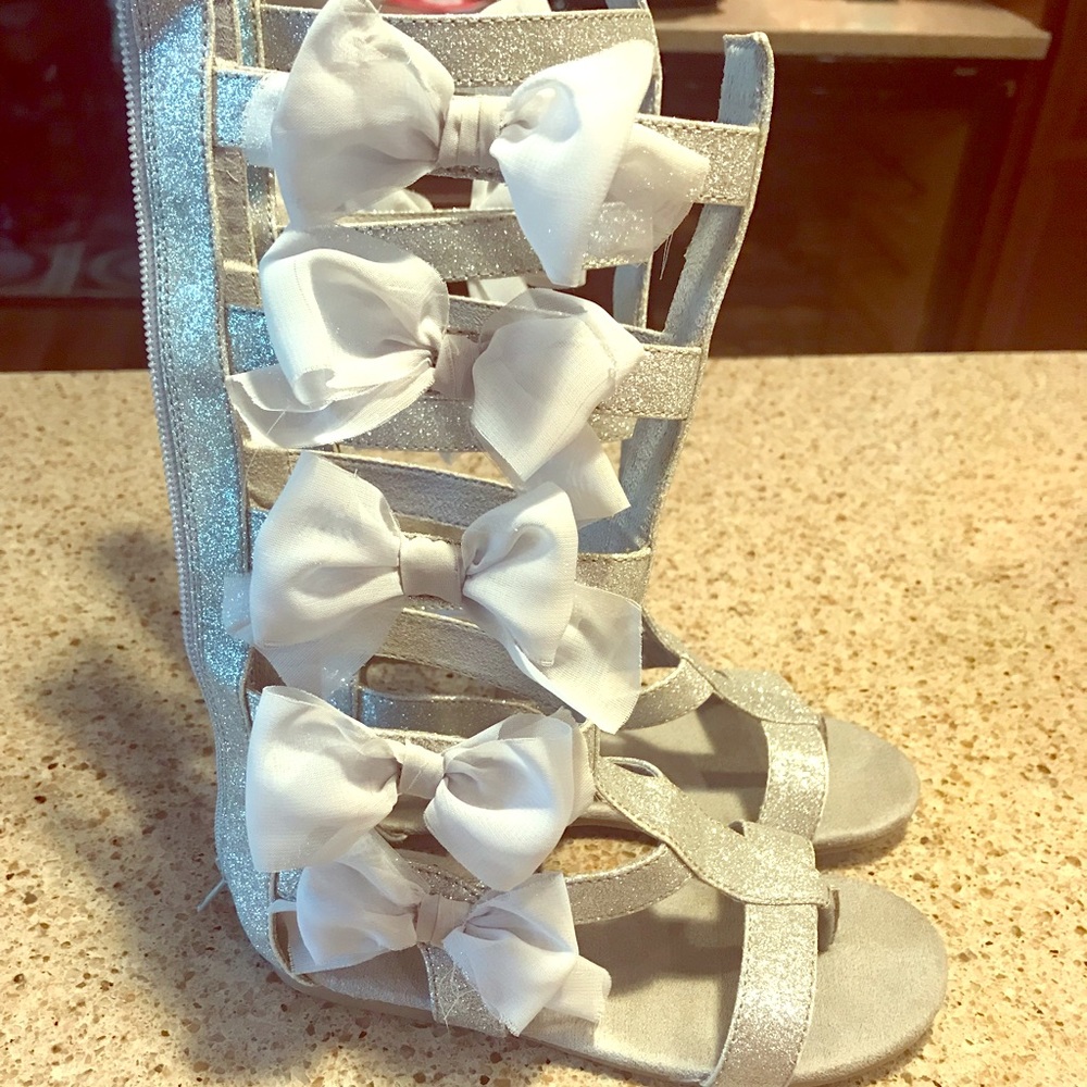 Joyfolie gladiator shoes with bows